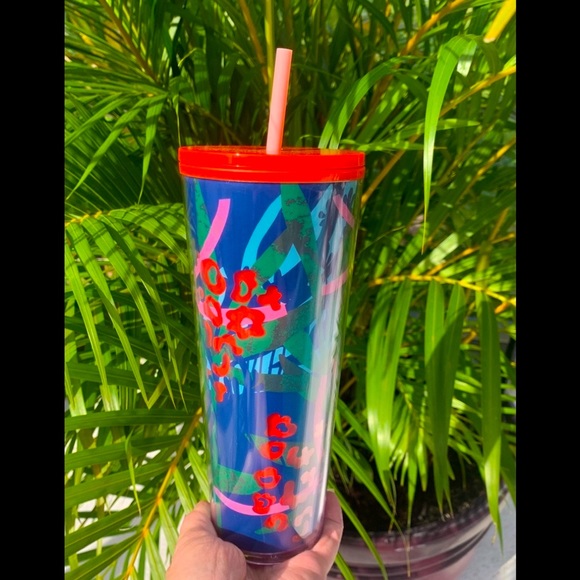 Starbucks Cheetah Animal Print Jungle Theme Fern Tumbler Cold Cup Summer 2021 - Picture 4 of 11